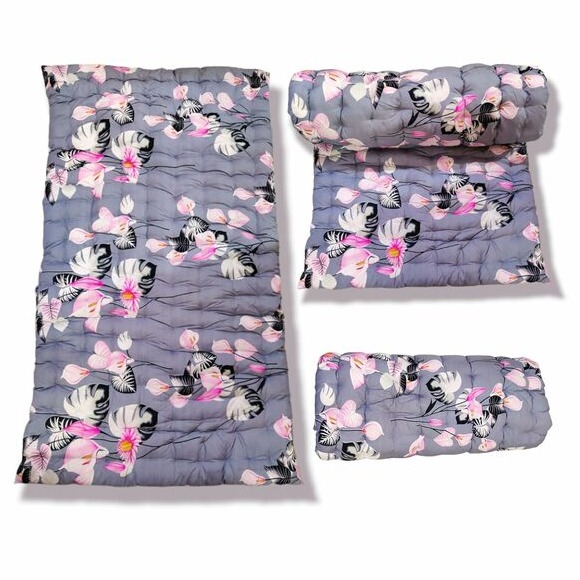 Soft Cotton Quilt Mattress Foldable Movable Single Firm Mattress (6 ft x 3 ft or 72 x 36 Inches) - top_view