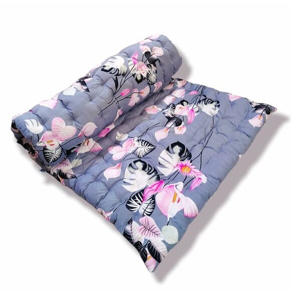 Soft Cotton Quilt Mattress Foldable Movable Single Firm Mattress (6 ft x 3 ft or 72 x 36 Inches) - rear_view