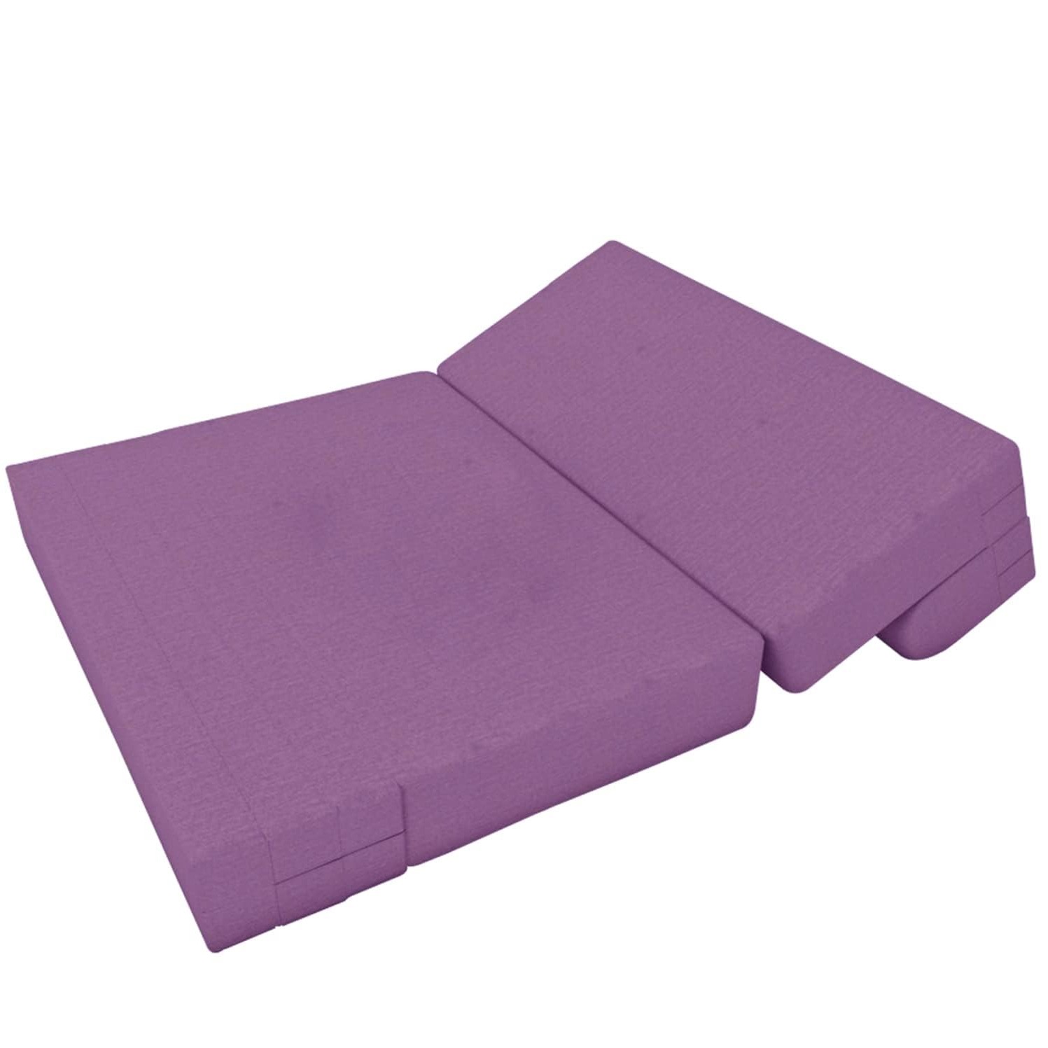Dublin Purple Sleeper Sofa Cum Bed 3 Seater (6x6 Ft) - rear_view