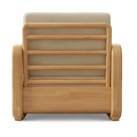 Scandinavian Single Seater Sofa - rear_view